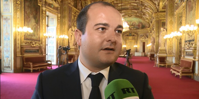 Le sénateur-maire de Fréjus, David Rachline, prône le rétablissement de bonnes relations franco-russes