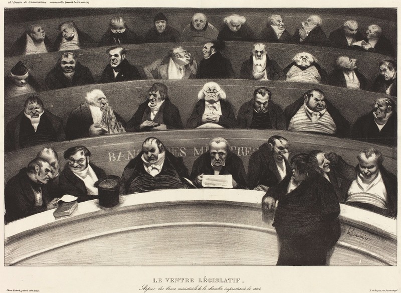 Honoré Daumier caricature assemblée nationale