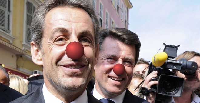 Christian-Estrosi_Nicolas-Sarkozy_clowns