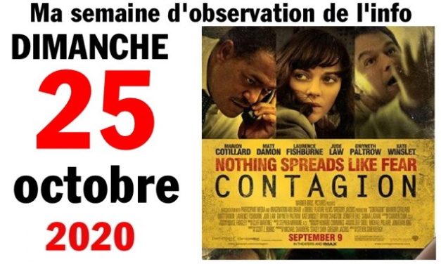 Ma semaine d’observation de l’info (25 octobre 2020)