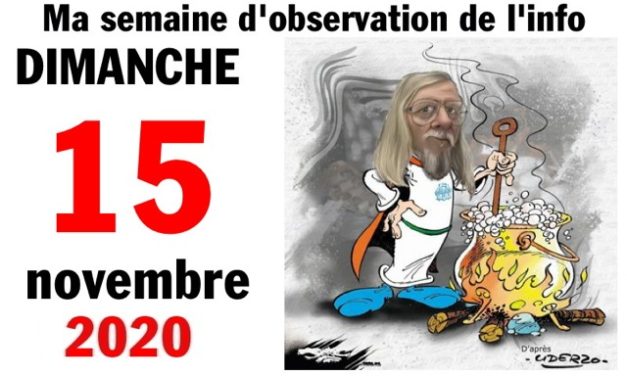 Ma semaine d’observation de l’info (15 novembre 2020)