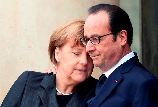 François Hollande - Angela Merkel - 2015