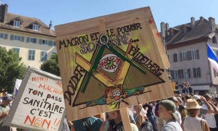 Manifestation anti-passe sanitaire à Thonon-les-Bains