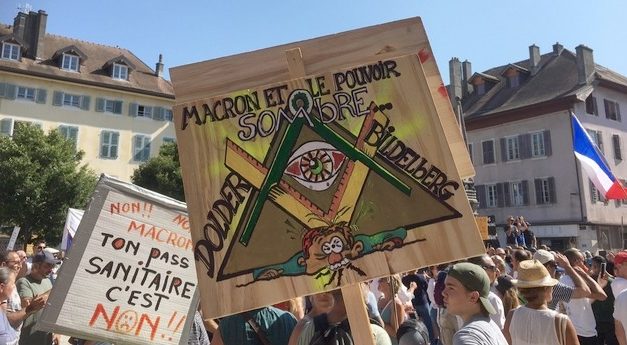 Manifestation anti-passe sanitaire à Thonon-les-Bains
