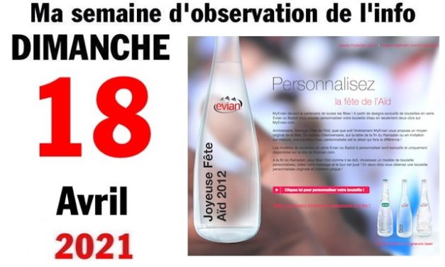 Ma semaine d’observation de l’info (18 avril 2021)