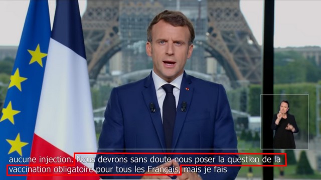 Macron - 12 juillet 2021 - Vaccination obligatoire