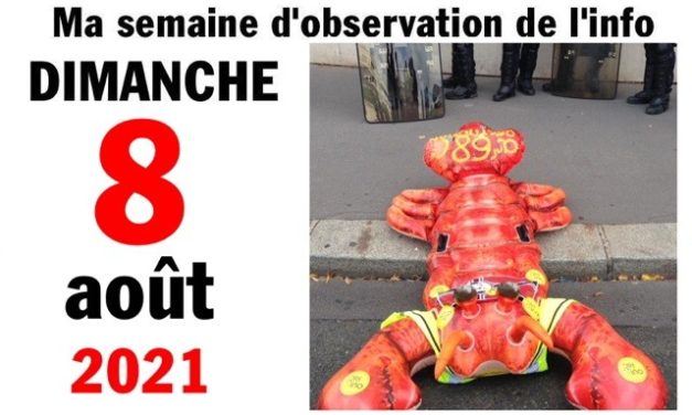 Ma semaine d’observation de l’info (8 août 2021)