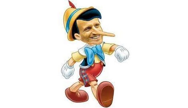 Le nez de Macron s’allonge, s’allonge…