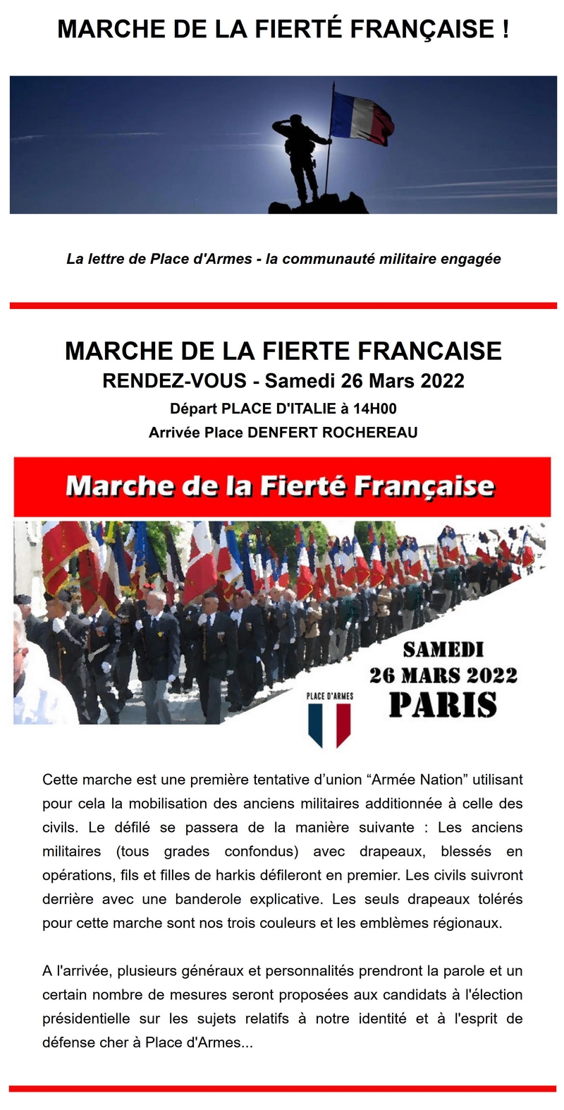 Marche Fierté française - Paris 26 mars 2022