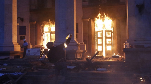 Odessa - Maison des Syndicats en feu - 2014