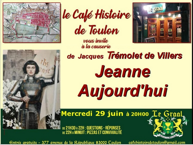 Café Histoire Toulon - Jeanne Arc