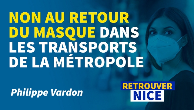 Non masque transports Nice - Philippe Vardon