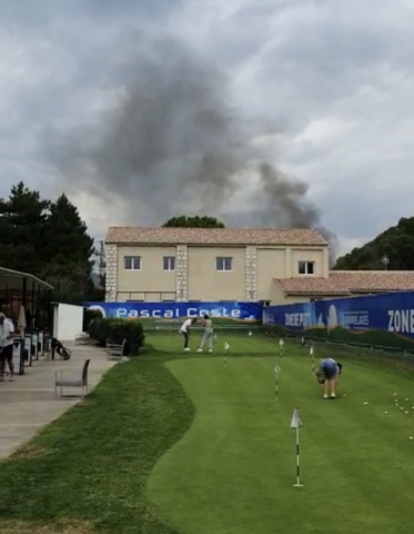 Golf Nice - 18 août 2022 - Déchets brûlés