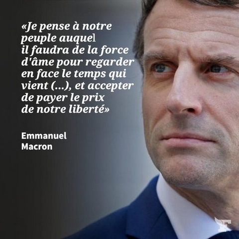 Macron - Accepter payer prix liberté