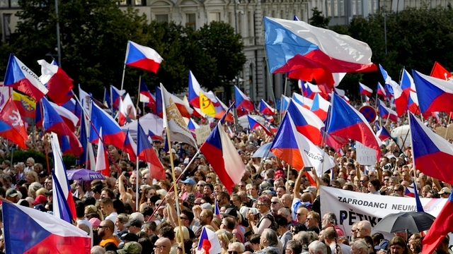Manifestation à Prague