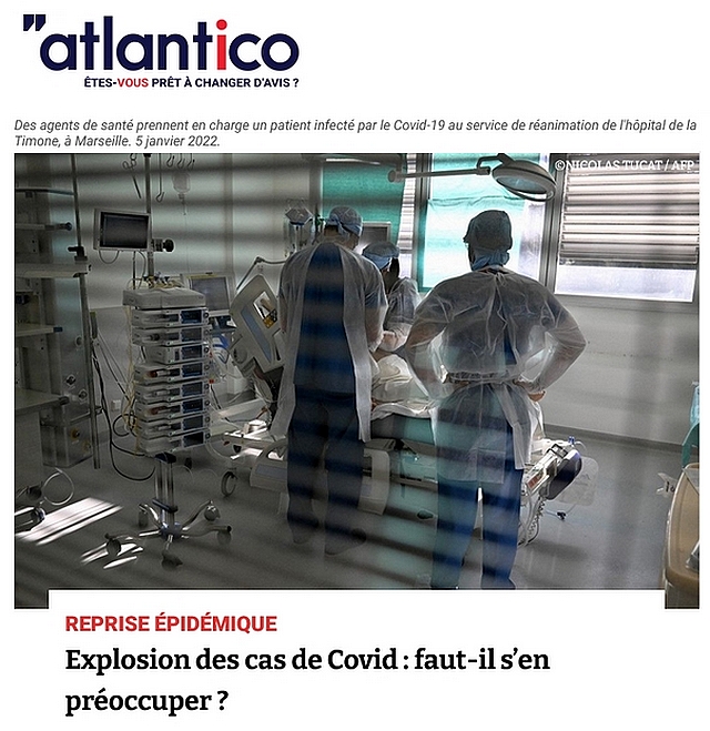 Atlantico - 22 mars 2022 - Explosion cas Covid