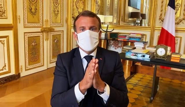 Emmanuel Macron - Élysée - masque