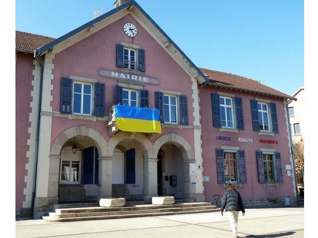 Mairie Valdoie - Drapeau Ukraine