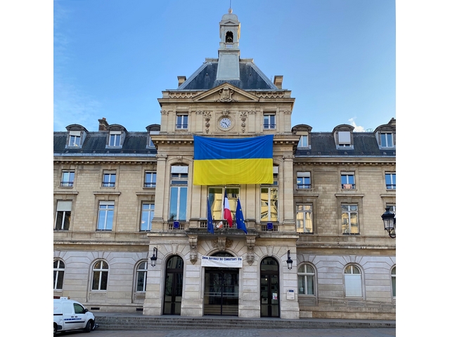 Paris XV - Drapeau Ukraine
