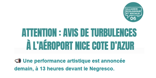Alliance Écologique Sociale 06 - Aéroport Nice Côte Azur