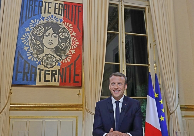 Marianne-Obey-Emmanuel Macron