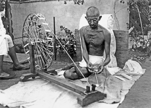 Gandhi Inde rouet résistance