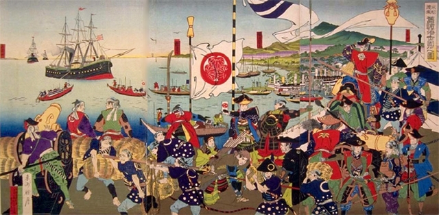 Japon 1853 - Canonnières américaines