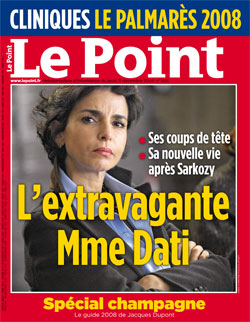 Le Point - Extravagante Mme Dati - 11 décembre 2008