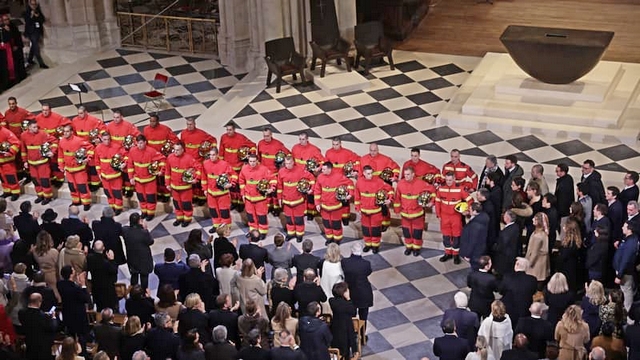 Pompiers - Cérémonie réouverture Notre-Dame - 7 décembre 2024