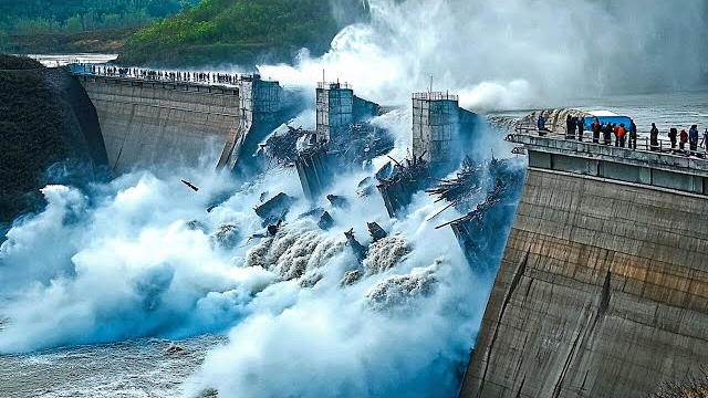 Barrage cède - Fissure