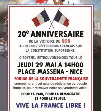 N’oublions pas la volonté du Peuple souverain !