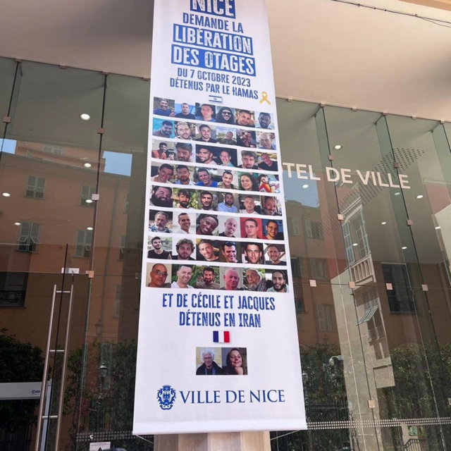 Estrosi Liste otages - Mairie Nice - 26 juin 2025