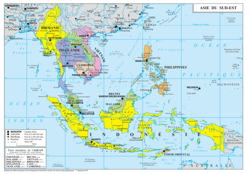 Carte Asie Sud-Est