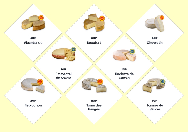 Fromages Savoie - AOP IGP