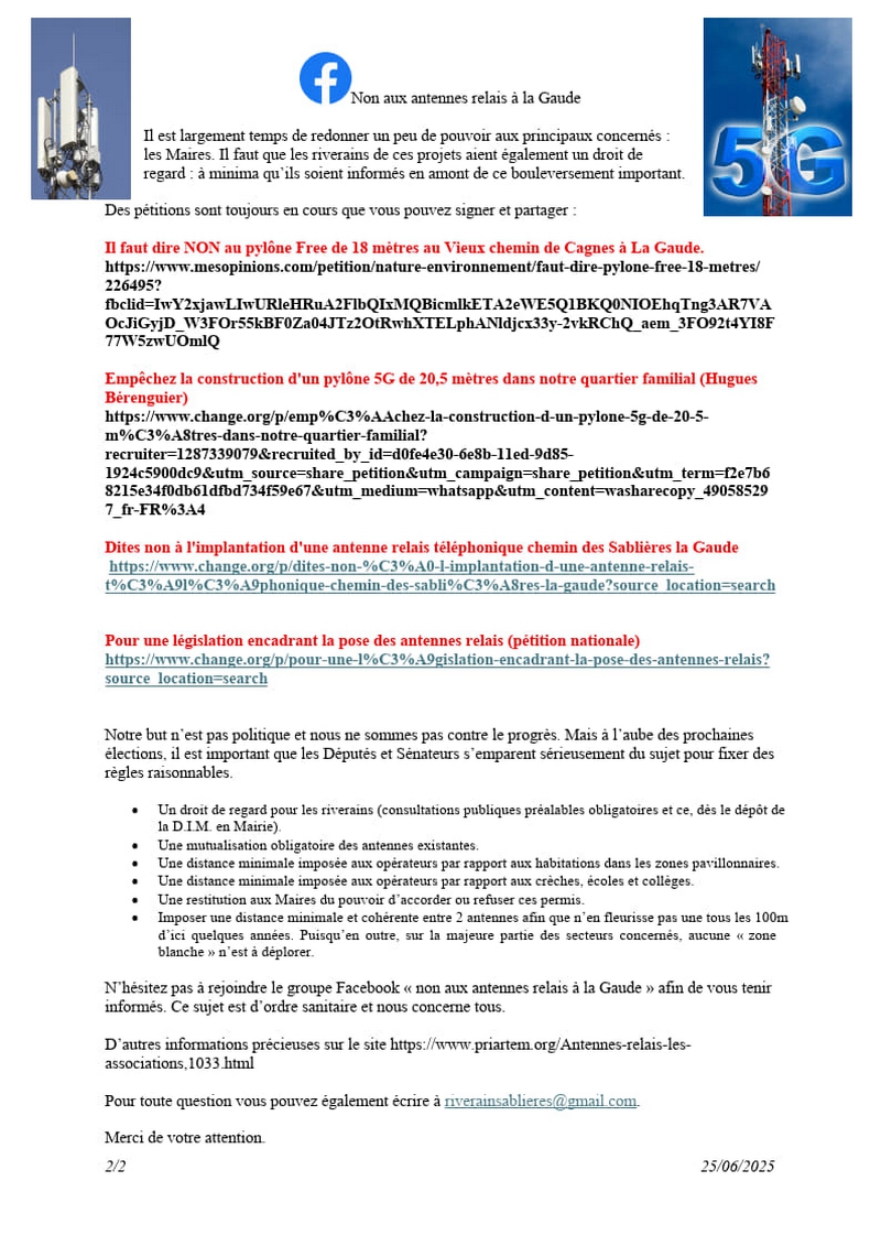 Antennes 5G - La Gaude