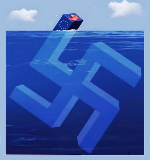 Croix gammée immergée