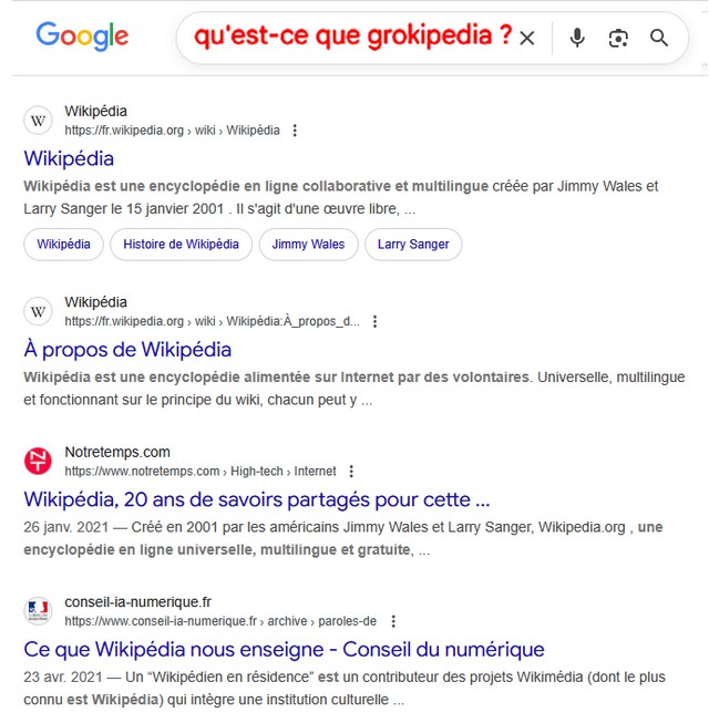 Google Grokipédia