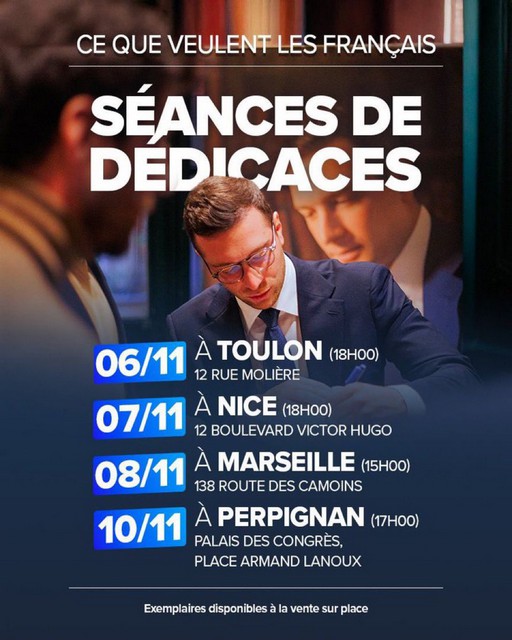 Jordan Bardella - Dédicaces Novembre 2025