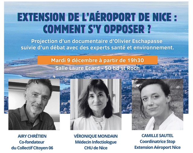 Opposition extension aéroport Nice - décembre 2025