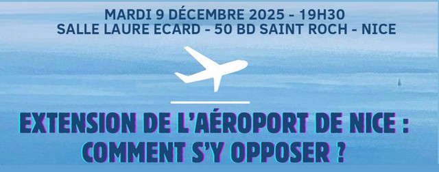 Opposition extension aéroport Nice – décembre 2025 Opposition extension aéroport Nice - décembre 2025