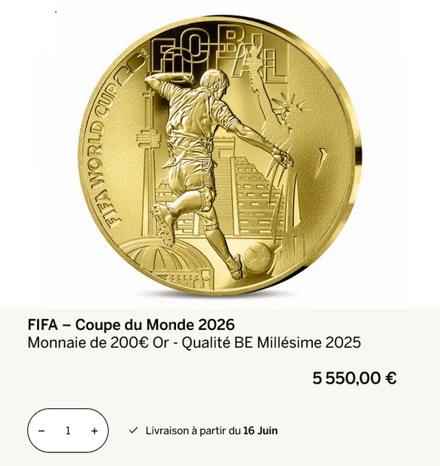 Monnaie de Paris - Coupe Monde 2026