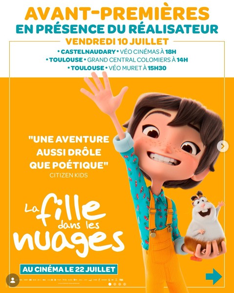 La fille dans les nuages