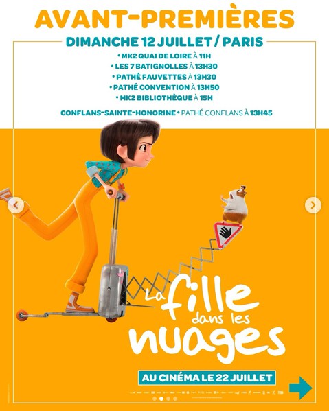 La fille dans les nuages