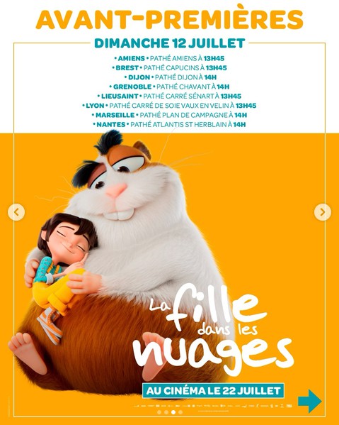 La fille dans les nuages